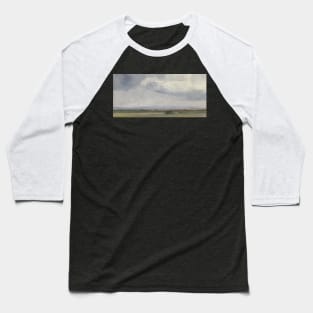 Basic Impressionist Field Oil on Canvas Baseball T-Shirt